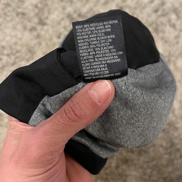 Black All in Motion Running Hat with High and Low Ponytail Openings - Picture 4 of 4